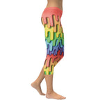 Dripping Rainbow Capris
