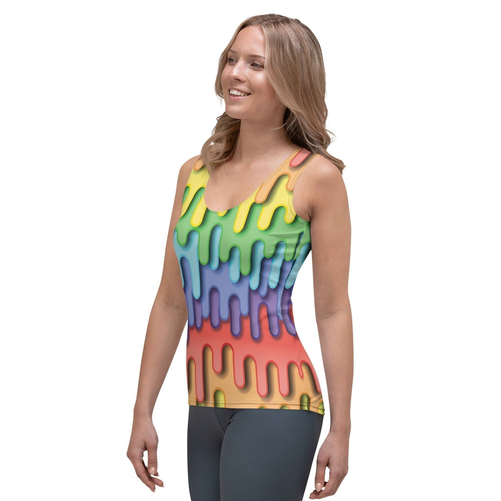 Dripping Rainbow Tank Top