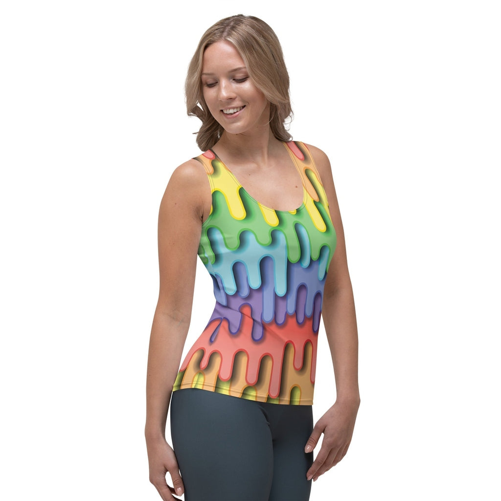 Dripping Rainbow Tank Top
