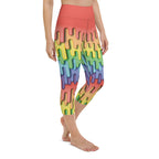 Dripping Rainbow Yoga Capris