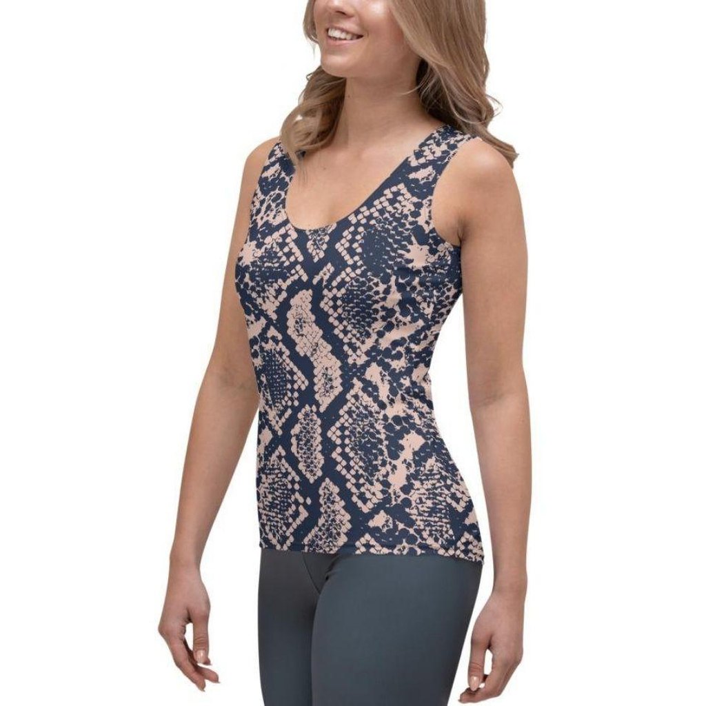 Dusty Pink Snakeskin Tank Top