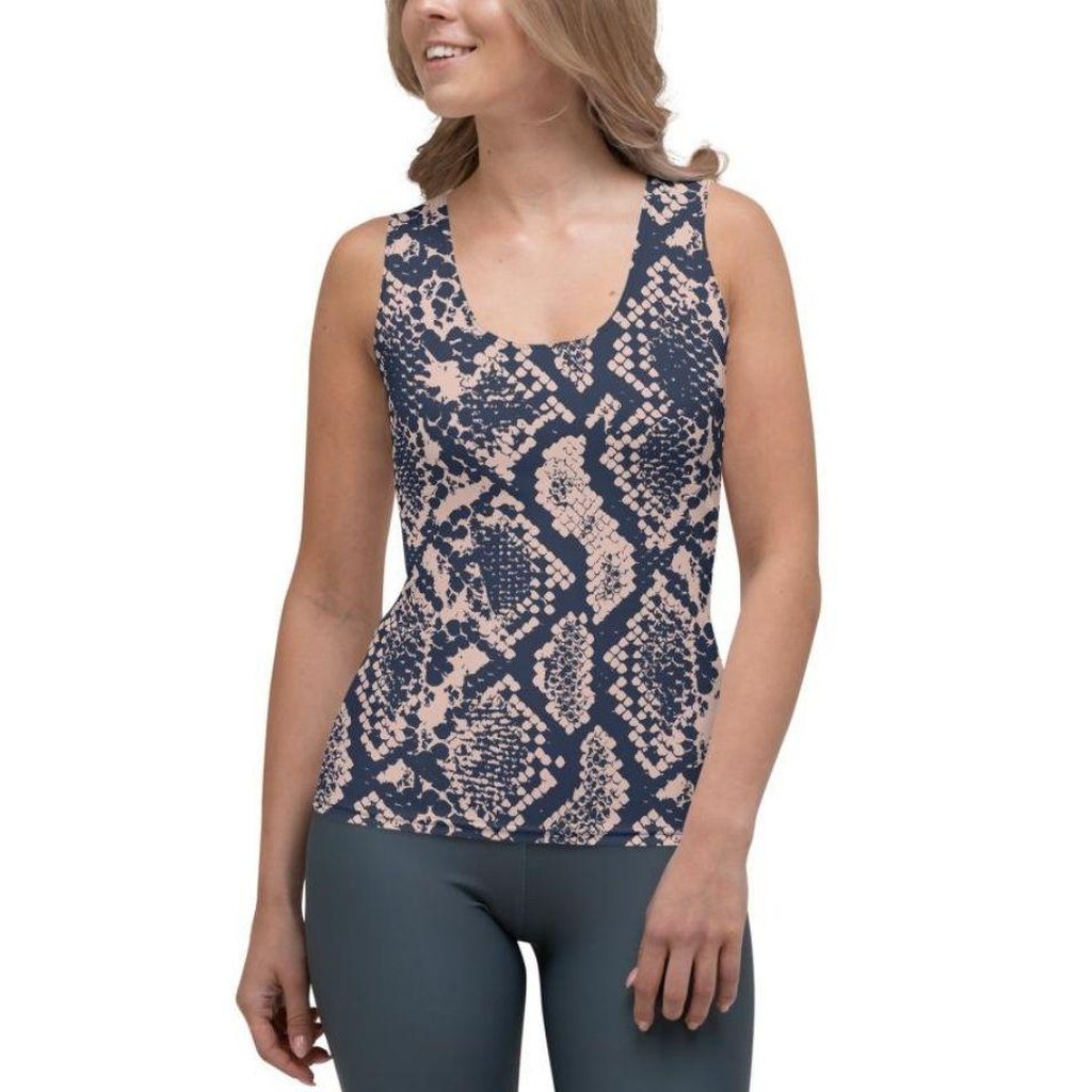 Dusty Pink Snakeskin Tank Top