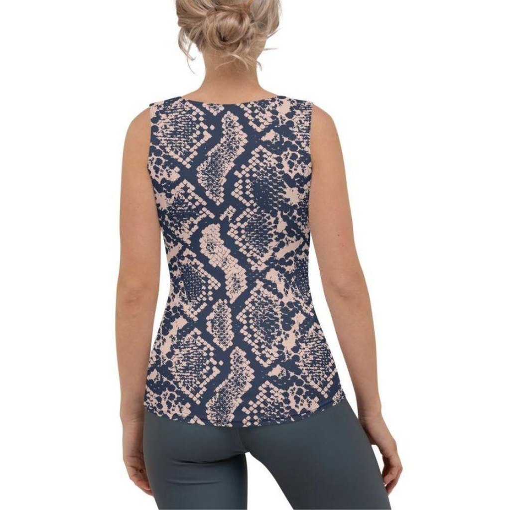 Dusty Pink Snakeskin Tank Top