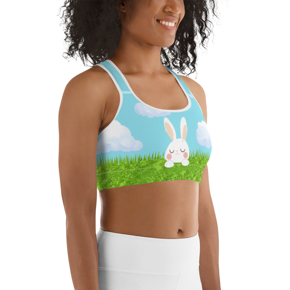 Easter Bunny Sports Bra