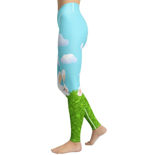 Easter Bunny Yoga Leggings
