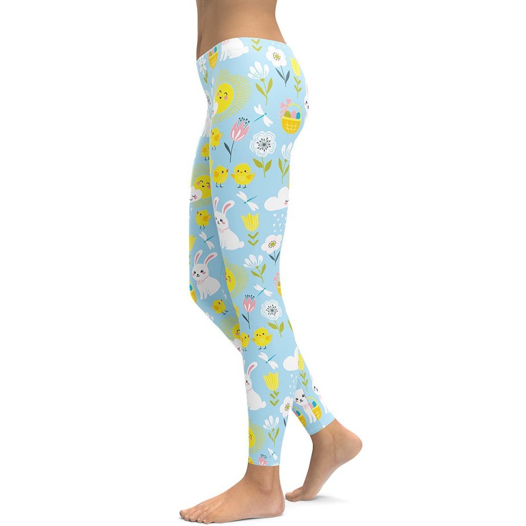 Easter Womens Bunny Rabbit Print Eggs Print Tummy Control Womens Workout Leggings  Women's Tights Womens Yoga Pants, Green, Small : : Clothing, Shoes  & Accessories
