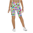 Easter Egg Pattern Biker Shorts