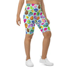 Easter Egg Pattern Biker Shorts