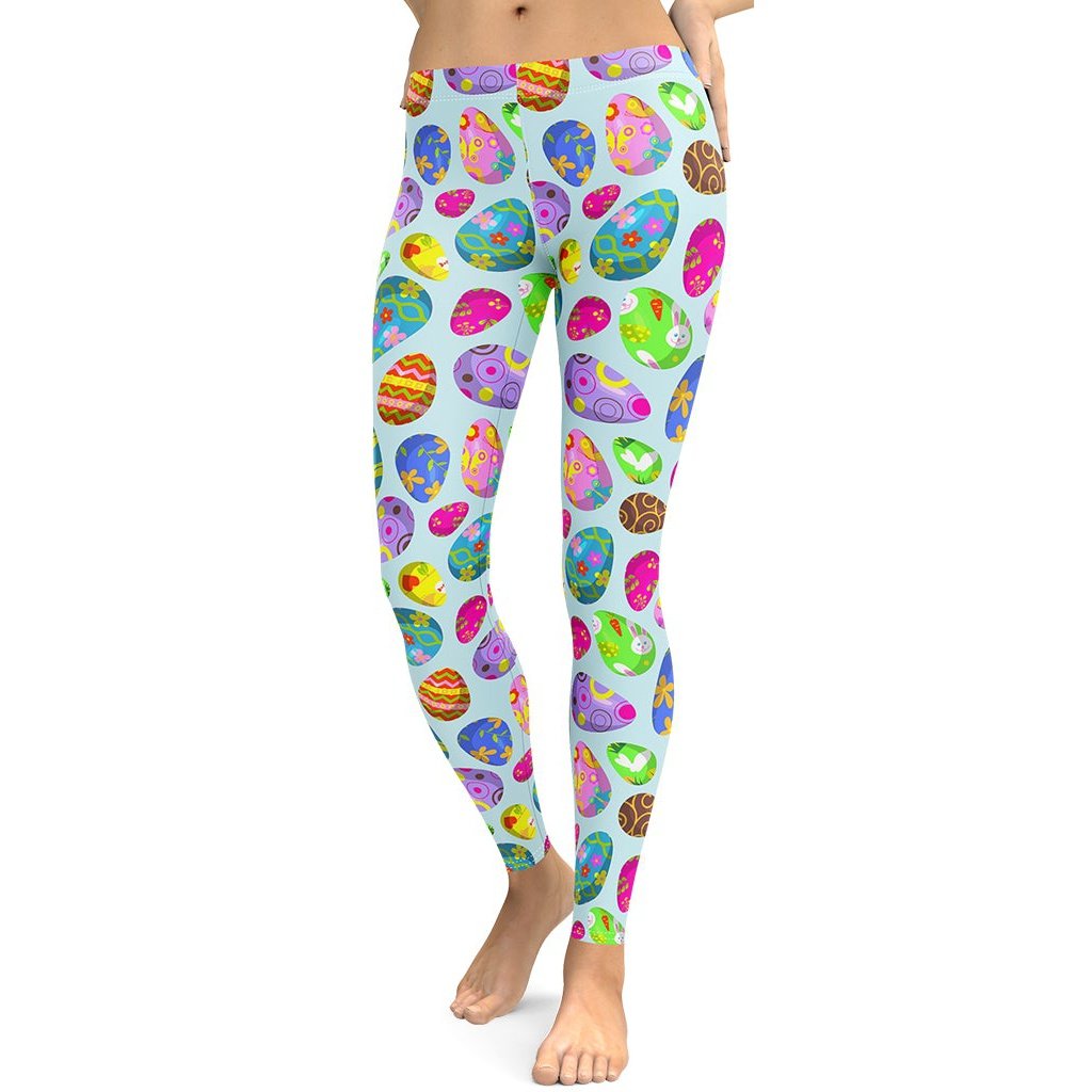 Easter Egg Pattern Leggings