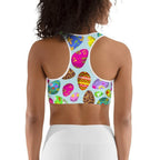 Easter Egg Pattern Sports Bra