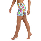 Easter Egg Pattern Yoga Shorts