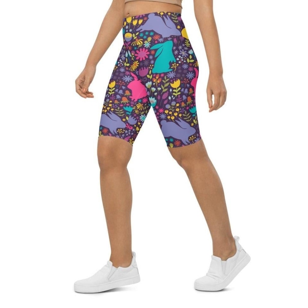 Easter Garden Biker Shorts