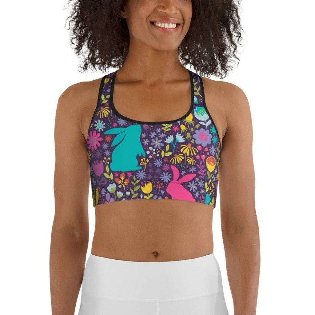 Easter Garden Sports Bra