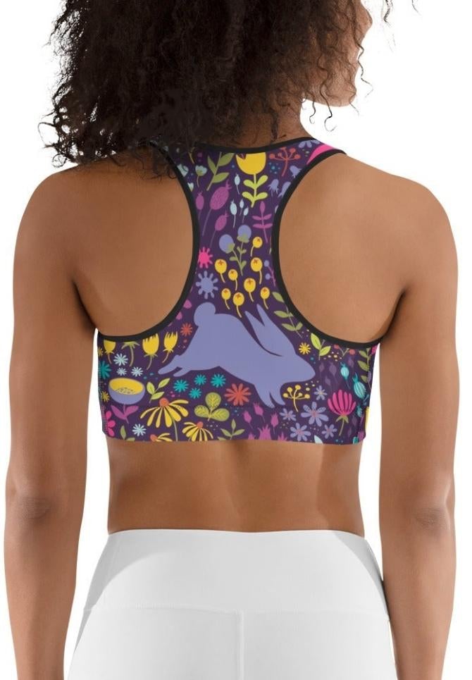 Easter Garden Sports Bra