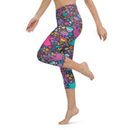 Easter Garden Yoga Capris