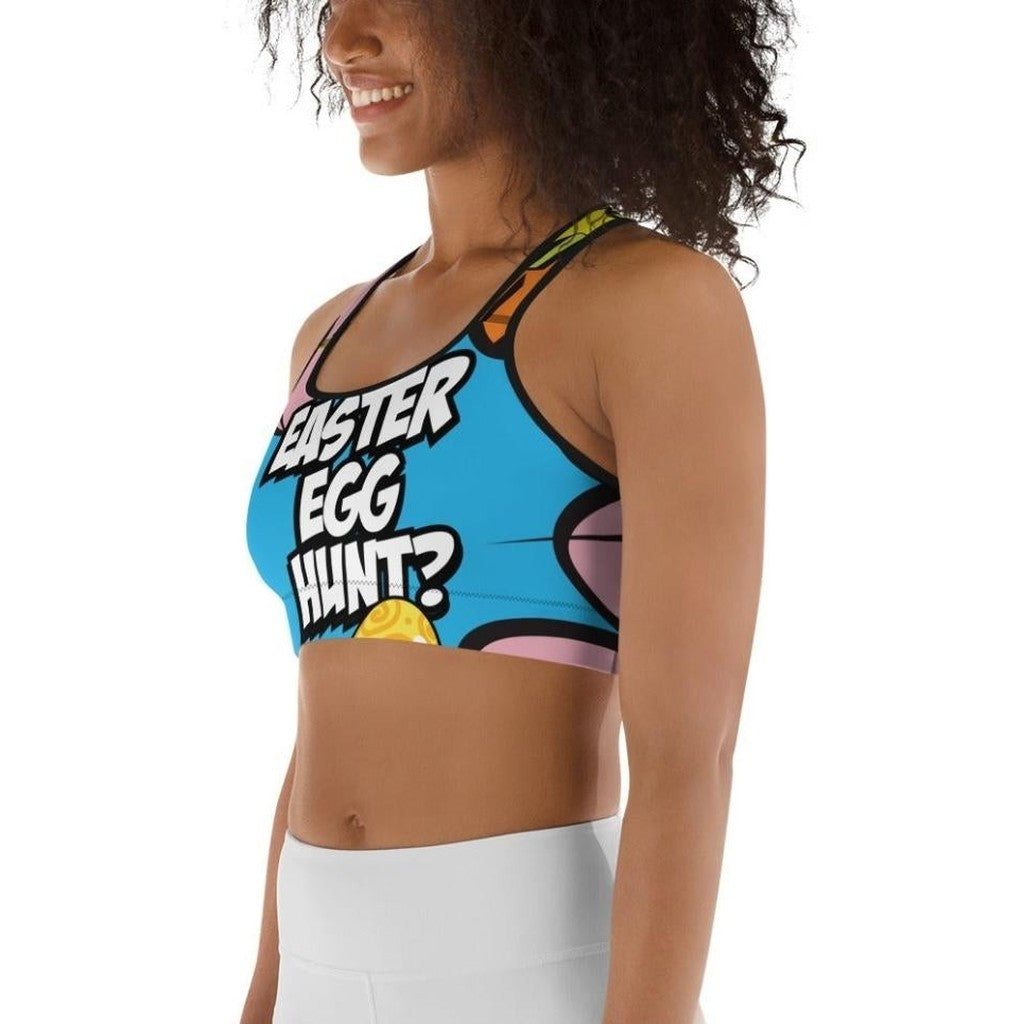 Easter Pop Art Sports Bra