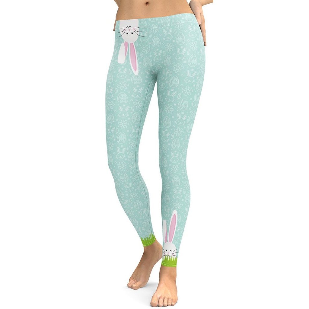 Womens easter print outlet leggings