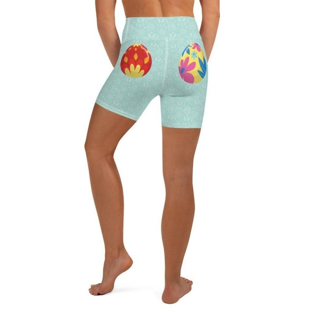 Egg But* Easter Yoga Shorts