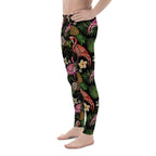 Embroidery Flamingo Men's Leggings