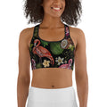 Embroidery Flamingo Sports Bra