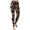 Embroidery Flamingo Yoga Leggings
