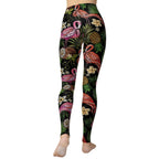 Embroidery Flamingo Yoga Leggings