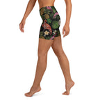 Embroidery Flamingo Yoga Shorts