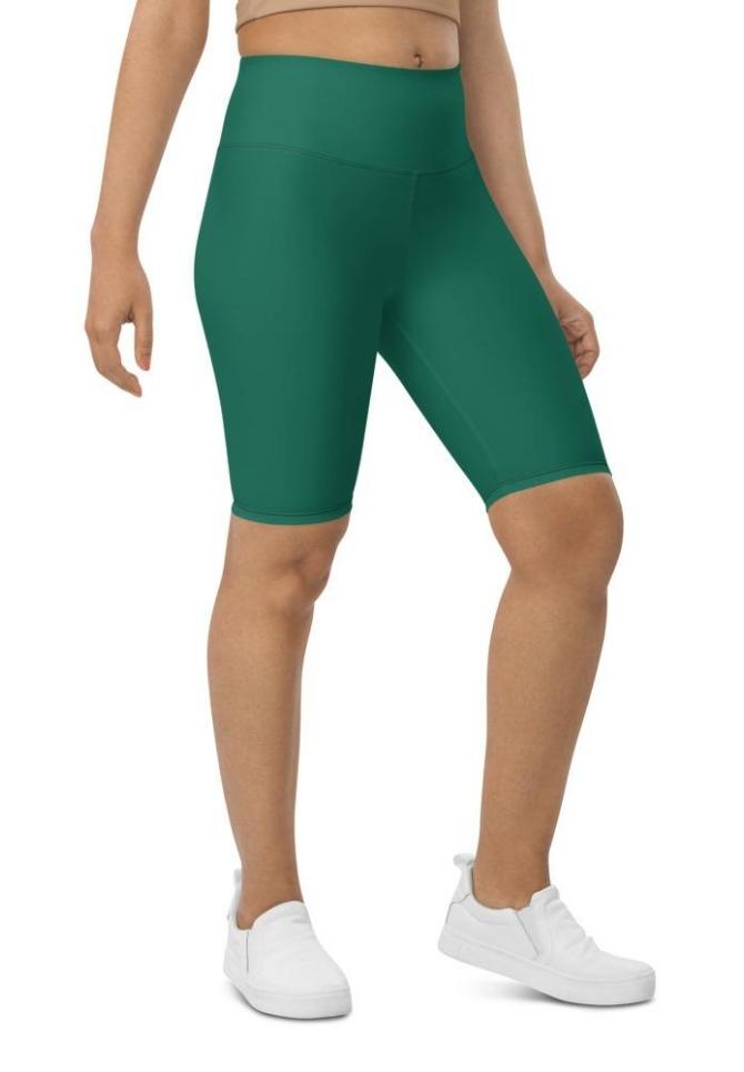 Emerald Green Biker Shorts