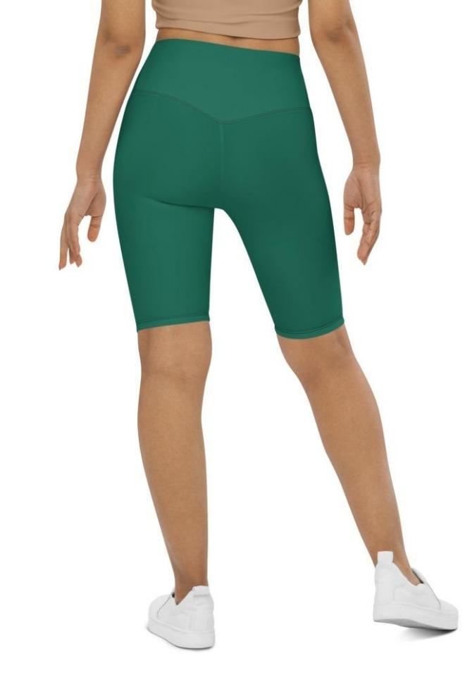 Emerald Green Biker Shorts