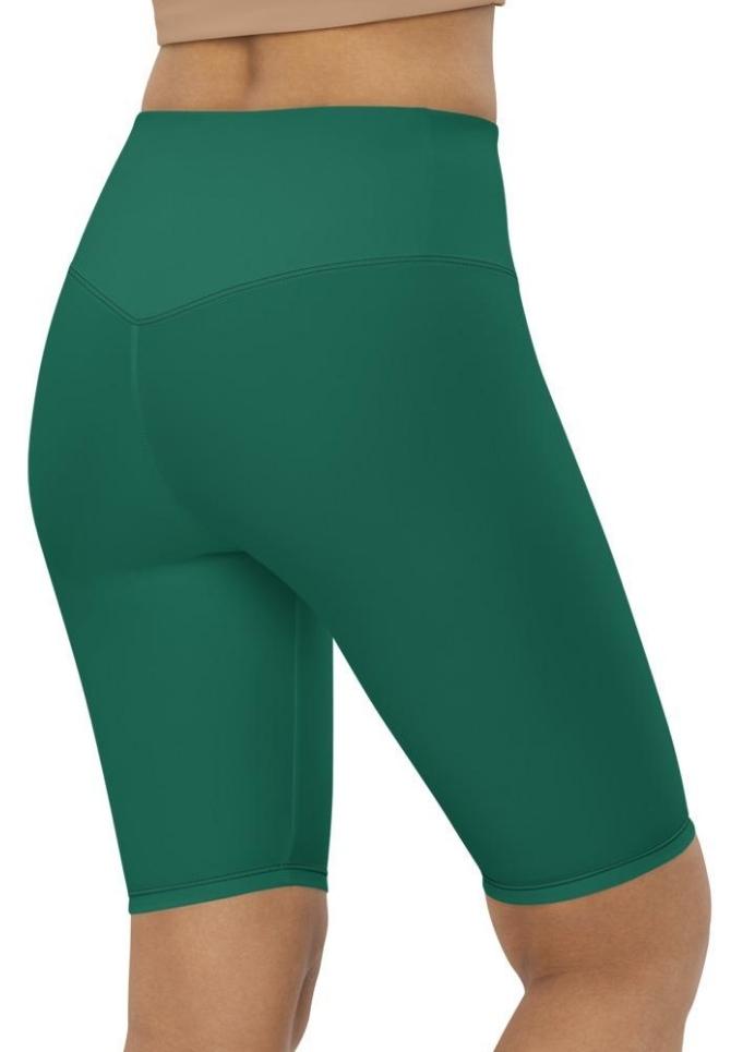 Emerald Green Biker Shorts