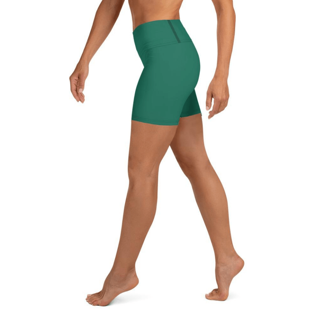 Emerald Green Yoga Shorts