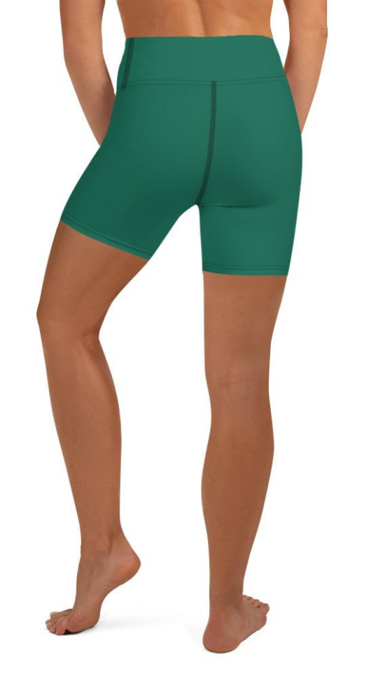 Emerald Green Yoga Shorts