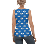 Evil Eye Pattern Tank Top