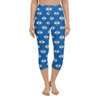 Evil Eye Pattern Yoga Capris
