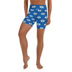 Evil Eye Pattern Yoga Shorts