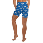 Evil Eye Pattern Yoga Shorts