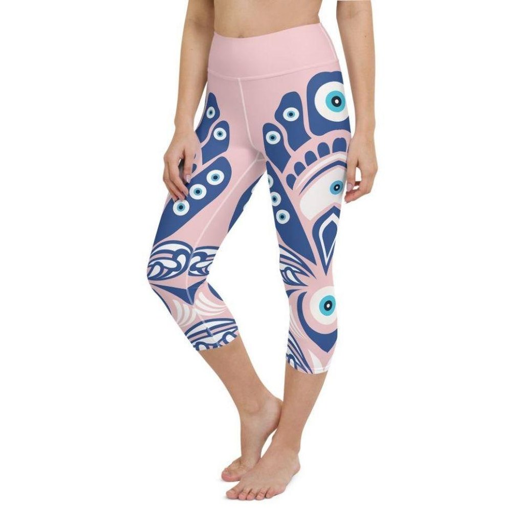 Eye Symbol Yoga Capris
