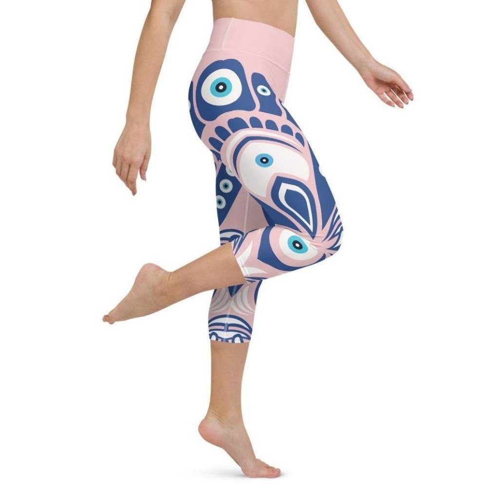 Eye Symbol Yoga Capris