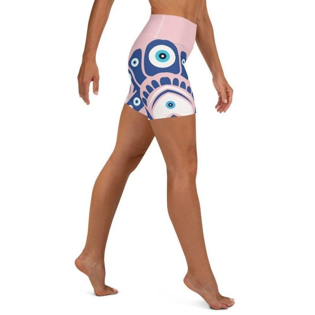 Eye Symbol Yoga Shorts