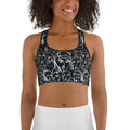 Face Drawings Sports Bra