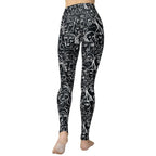 Face Drawings Yoga Leggings