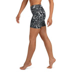 Face Drawings Yoga Shorts