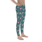 Festive Flamingos Men's Leggings
