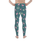 Festive Flamingos Men's Leggings