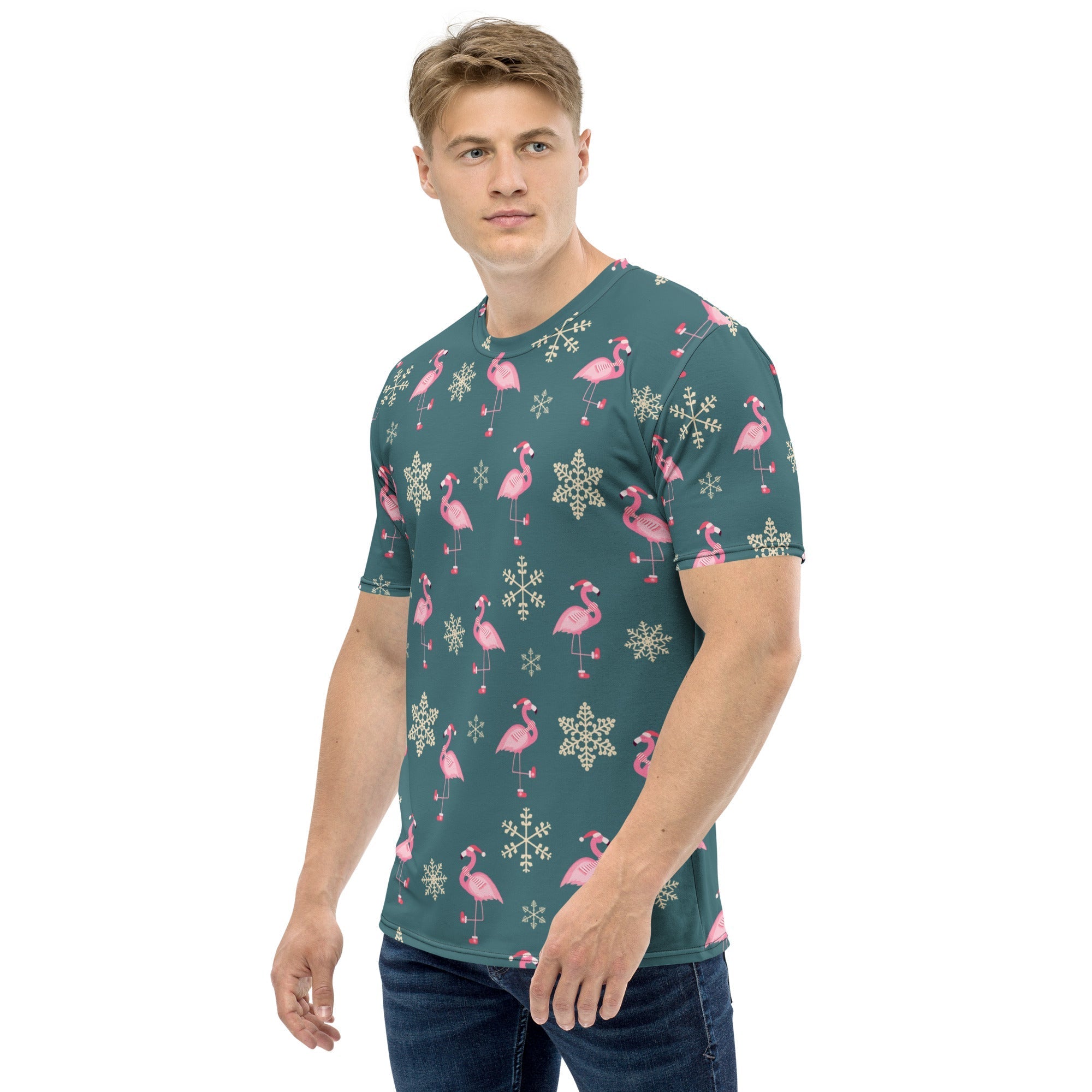 Festive Flamingos Men's T-shirt