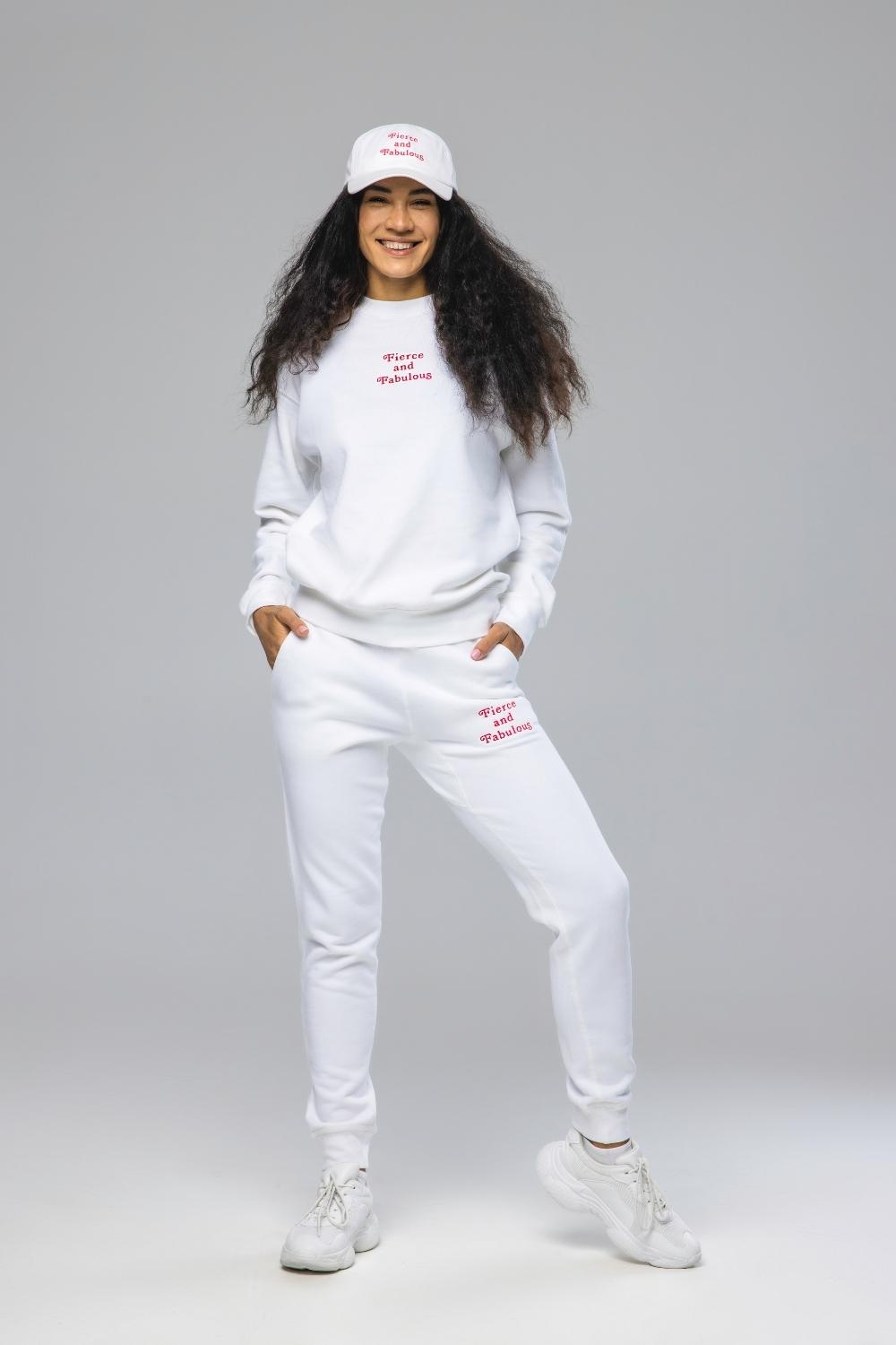 Fierce & Fabulous  Embroidery Sweatshirt