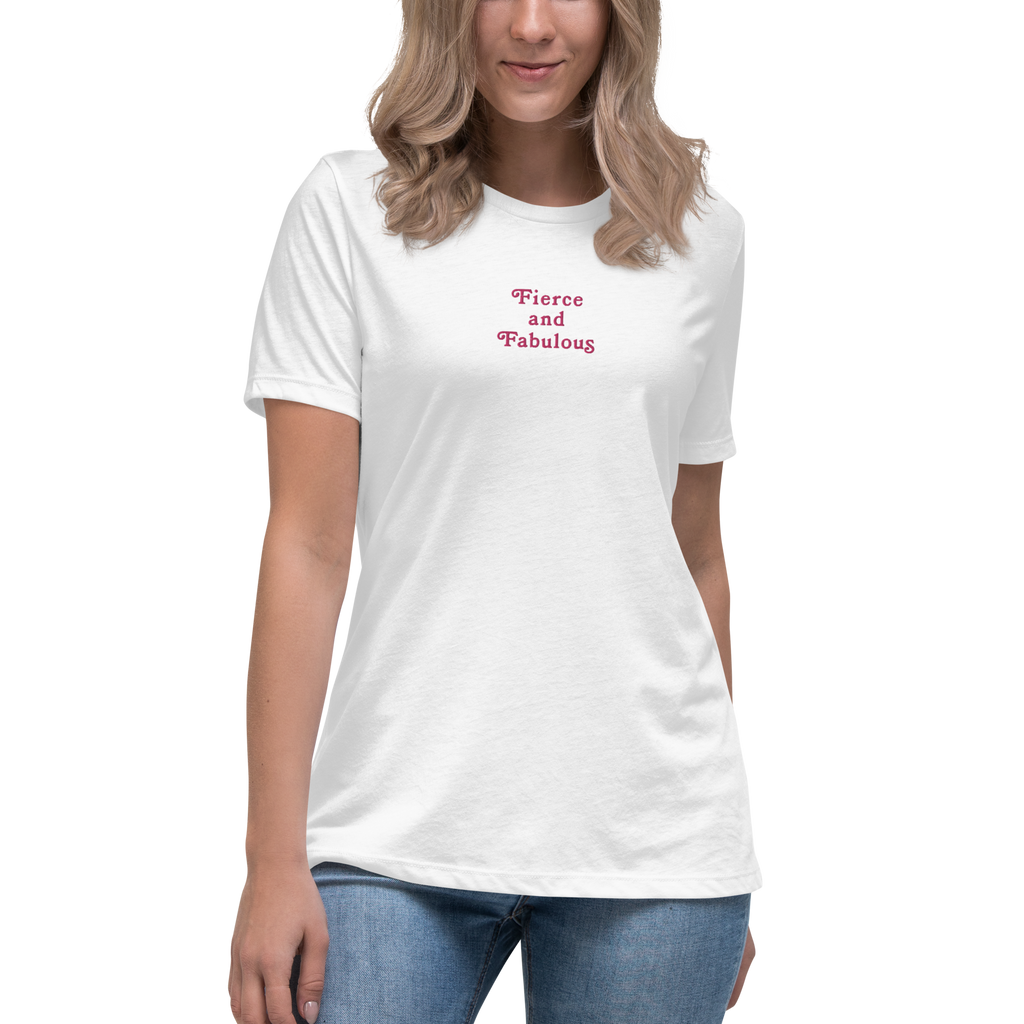 Fierce & Fabulous Embroidery T-Shirt