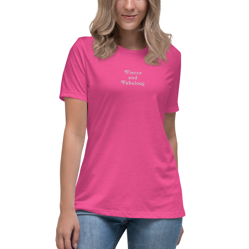 Fierce & Fabulous Embroidery T-Shirt