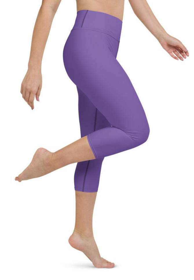 Fierce Purple Yoga Capris