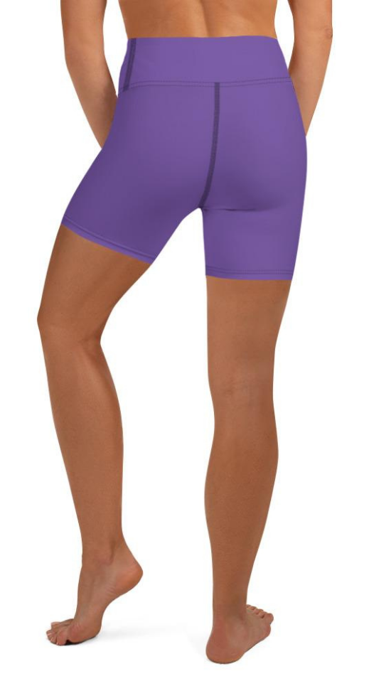 Fierce Purple Yoga Shorts